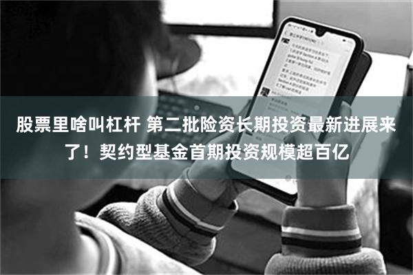 股票里啥叫杠杆 第二批险资长期投资最新进展来了！契约型基金首期投资规模超百亿